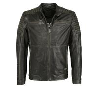 Lederjacke MUSTANG "31020180", Herren, Gr. S, braun, Obermaterial: 100% Lammleder; Innenfutter: 100% Polyester; Fütterung: 100% Polyester; Ärmelfutter: 100% Polyester, ohne Bündchen, Jacken (40901624-