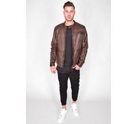 Lederjacke MUSTANG "31020238", Herren, Gr. XL, braun, Obermaterial: 100% Lammleder; Innenfutter: 60% Baumwolle, 40% Polyester; Füllung: 100% Polyester; Ärmelfutter: 100% Polyester, Jacken (76153927-XL