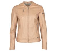 Lederjacke MUSTANG "31021326", Damen, Gr. XL, rosa (powder), Obermaterial: 100% Lammleder. Innenfutter: 90% Baumwolle, 10% Polyester. Taschenfutter: 100% Baumwolle. Ärmelfutter: 100% Polyester, Jacken