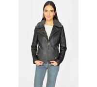 Mustang Lederjacke Damen schwarz, S