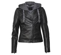 Lederjacke MUSTANG "31021543" Gr. L, schwarz (black) Damen Jacken (52062126-L) black
