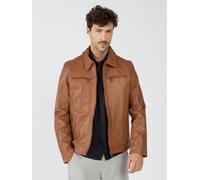 Lederjacke MUSTANG "31021630", Herren, Gr. L, braun (cognac), Obermaterial: 100% Lammleder / Innenfutter: 100% Baumwolle / Ärmelfutter: 100% Polyester, Ziersteppung, Jacken (20444412-L) cognac
