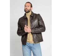 Lederjacke MUSTANG "31021630" Gr. L, braun (dark brown) Herren Jacken Übergangsjacken (49699714-L)