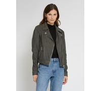 Lederjacke MUSTANG "31022101", Damen, Gr. S, grau (dunkelgrau), Obermaterial: 100% Lammleder / Futter: 100% Baumwolle / Ärmelfutter: 100% Polyester / Taschenfutter: 100% Baumwolle, Jacken (13929336-S)