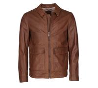 Lederjacke MUSTANG "31022130", Herren, Gr. M, rot (oxifire), Obermaterial: 100% Lammleder; Innenfutter: 100% Polyester; Ärmelfutter: 100% Polyester, Jacken (26855120-M) oxifire