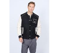 Mustang Herren College-Jacke in Lammleder-Wolle-Mix schwarz XL