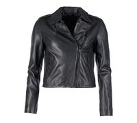 Lederjacke MUSTANG "31023239", Damen, Gr. M, schwarz, Obermaterial: 100% Lammleder; Innenfutter: 100% Viskose; Ärmelfutter: 100% Polyester, Jacken (13908354-M) schwarz
