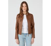 Lederjacke MUSTANG "31024083", Damen, Gr. 3XL, cognac, Obermaterial: 100% Schafsleder; Futter: 100% Baumwolle; Ärmelfutter: 100% Polyester; Taschenfutter: 100% Baumwolle, Jacken (85344614-XXXL) cognac