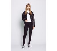 Lederjacke MUSTANG "Akara", Damen, Gr. M, schwarz, Obermaterial: 100% Lammleder. Futter: 100% Baumwolle. Ärmelfutter: 100% Polyester, Jacken (37444465-M) schwarz