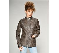 Lederjacke MUSTANG "Jasmin", Damen, Gr. S, braun, Obermaterial: 100% Schafsleder, Jacken (78327320-S) braun