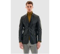 Lederjacke PIERRE CARDIN, Herren, Gr. S, schwarz, 100% Leder, unifarben, normal, Jacken, mit hohem Tragekomfort (24234909-S) schwarz