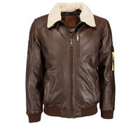 Topgun Lederjacke Herren braun, 50
