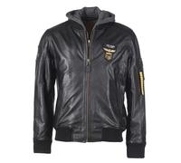 Top Gun Styling, Lederjacke 3XL Schwarz