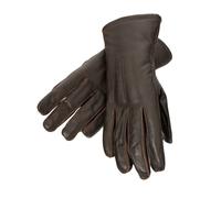 Lederjacken24 - Damen Lederhandschuhe Kuhleder dunkelbraun : XL