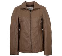 Lederjacken24 - Damen Lederjacke Lammnappa hellbraun : 38