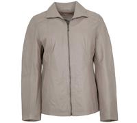 Lederjacken24 - Damen Lederjacke Lammnappa light grey : 38