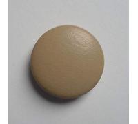 Lederknopf 23 mm sand Echtleder bezogen