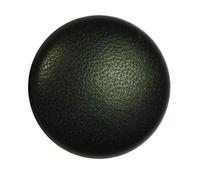 Lederknopf Lederknöpfe 33 mm schwarz Echtleder bezogen