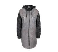 Ledermantel FREAKY NATION "Alpin Parka-FN", Damen, Gr. S (36), grau, Oberstoff: 100% Leder; Futter: 100% Baumwolle, Mäntel (68684549-S) grau