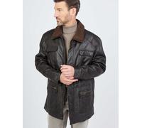 Ledermantel JCC "41607", Herren, Gr. 64, braun, Obermaterial: 100% Lammleder. Futter: 100% Polyester. Wattierung: 100% Polyester. Pelzimitat: 100% Polyester, Mäntel (32181455-64) braun