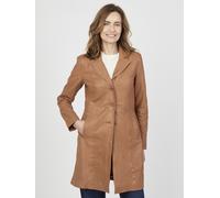 Ledermantel JCC "IK14-2" Gr. 36, braun (cognac) Damen Mäntel (53859563-36) cognac