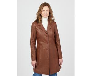 Ledermantel JCC "IK14-2", Damen, Gr. 44, braun, Obermaterial: 100% Lammnappa. Futter: 100% Polyester, Mäntel (92630160-44) braun