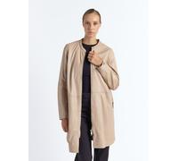Ledermantel MAZE "4202040", Damen, Gr. L, beige (moonlight beige), Obermaterial: 100% Lammleder; Futter: 100% Polyester, Mäntel (69648704-L) moonlight beige