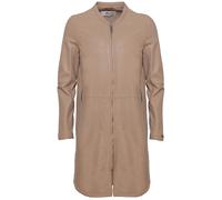 Ledermantel MAZE "4202040", Damen, Gr. M, beige (moonlight beige), Obermaterial: 100% Lammleder; Futter: 100% Polyester, Mäntel (69648704-M) moonlight beige