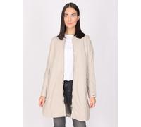 Ledermantel MAZE "4202040" Gr. S, beige (greige) Damen Mäntel Übergangsmäntel (94252753-S)