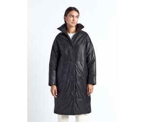 Ledermantel MAZE "42023014", Damen, Gr. XS, schwarz, Obermaterial: 100% Lammleder; Futter: 100% Polyester; Ärmelfutter: 100% Polyester; Wattierung: 100% Polyester, Mäntel (67225856-XS) schwarz