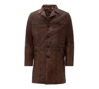 Ledermantel RICANO "Mantel Safari", Herren, Gr. XL, braun, Obermaterial: 100% Lammnappaleder LANA. Futter: 100% Polyester PES., normal, V-Ausschnitt, Mäntel, Handgefertigt aus echtem Leder (66043266-X