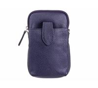 Prato LM J07 Asif Rindleder glatt Handy Umhängetasche dblau