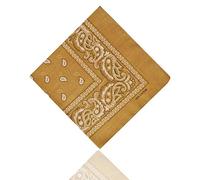 ledermodefashion 3er 6er 12 er Set Bandana Tuch versch Farben 100% Baumwolle Kopftuch Halstuch Nickituch Schal (Beige)