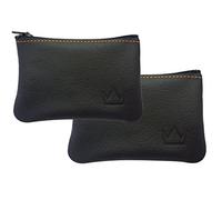 Lederprinz® | Schlüsseletui Leder schwarz 2 Stück | Schlüsseltasche Damen und Herren 3 Jahre erweiterte Garantie | Schlüsselmäppchen für Autoschlüssel | Handarbeit