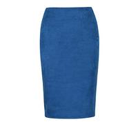 Lederrock 10 Farben Größe. S m l XL Frauen Winter Solid Multi Packung Hip Bleistift Midi Rock Herbst Winter Lederrock Damen (Color : Blue, Size : L)