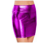 Lederrock Damen Female Bleistiftrock Lederrock PU Hohe Taille Lederröcke für Frauen Damen PU Mini Rock Leather Skirt Enger Kurzer Rock Wickelrock Kurz Kunstlederrock (M)