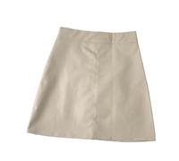 Lederrock Leder-Minirock for Damen, A-Linie, kurz aus PU(4,S)