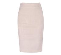 Lederrock,Lederrock Damen 10 Farben Größe. S m l XL Frauen Winter Solid Multi Packung Hip Bleistift Midi Rock Herbst Winter (Color : Beige, Size : XL)