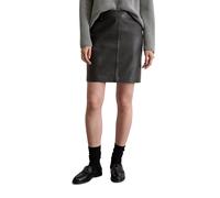 Lederrock MARC O'POLO "aus softem Lamm-Nappaleder", Damen, Gr. 38, schwarz, Obermaterial: 100% Leder, unifarben, normal kurz, Röcke (73798016-38) schwarz