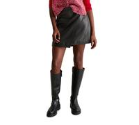 Lederrock MARC O'POLO DENIM "aus softem Lammnappaleder", Damen, Gr. L, schwarz, Obermaterial: 100% Leder (Lamm); Futter: 100% Polyester, unifarben, normal kurz, Röcke (66459563-L) schwarz