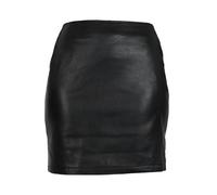 Lederrock RICANO "Lederrock Ria Skirt", Damen, Gr. XXL, schwarz, Obermaterial: 100% Lammnappaleder LANA., schmal, Röcke, Handgefertigt aus echtem Leder (75045361-XXL) schwarz
