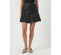 Lederrock Y.A.S "YASCOLLY MW NAPLON LEATHER SKIRT NOOS", Damen, Gr. XS (34), schwarz, Obermaterial: 100% Ziegenleder, unifarben, straight fit kurz, Röcke (88183646-XS) schwarz