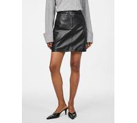 Lederrock Y.A.S "YASLYMA HMW LEATHER SKIRT NOOS", Damen, Gr. S (36), schwarz, Obermaterial: 100% Lammleder, unifarben, regular fit kurz, Röcke Lederrock (44684851-S)