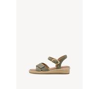 Ledersandalette khaki Gr. 36
