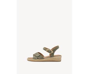 Ledersandalette khaki Gr. 37