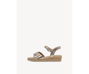 Ledersandalette metallic Gr. 37