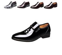 Lederschuhe Herren Anzugschuhe Oxford Derby Schuhe Brogues Lederschuhe Hochzeitsschuhe Schnürhalbschuhe Klassischer Business Schnürschuh Blau Gold Grau Rot Schwarz Braun Khaki 37-48