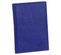 Ledershop24 Leder Ausweisetui Ausweishülle Basic Dokumentenmappe Ausweismappe Ideal fürs Auto Farbe Royalblau