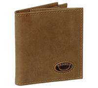 Ledershop24 Sportliche Leder Dollarclip Herren Geldbörse Geldclip Geldbeutel mit Geldklammer Portemonnaie Rust