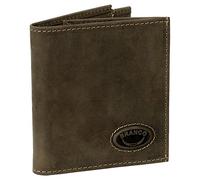 Ledershop24 Sportliche Leder Dollarclip Herren Geldbörse Geldclip Geldbeutel mit Geldklammer Portemonnaie Braun